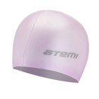Шапочка для плавания Atemi SC305, силикон, цвет розовый - фото 295315505