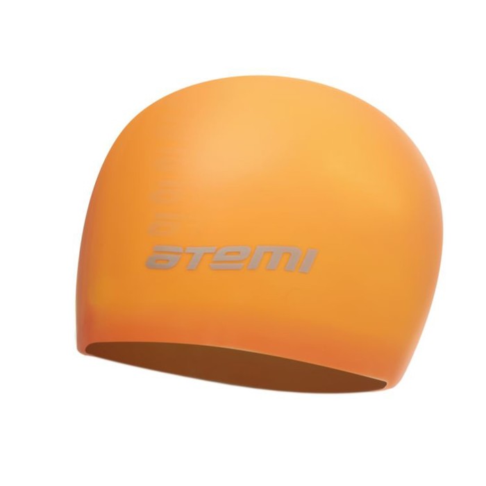 Шапочка для плавания Atemi SC306, силикон, цвет оранжевый - Фото 1