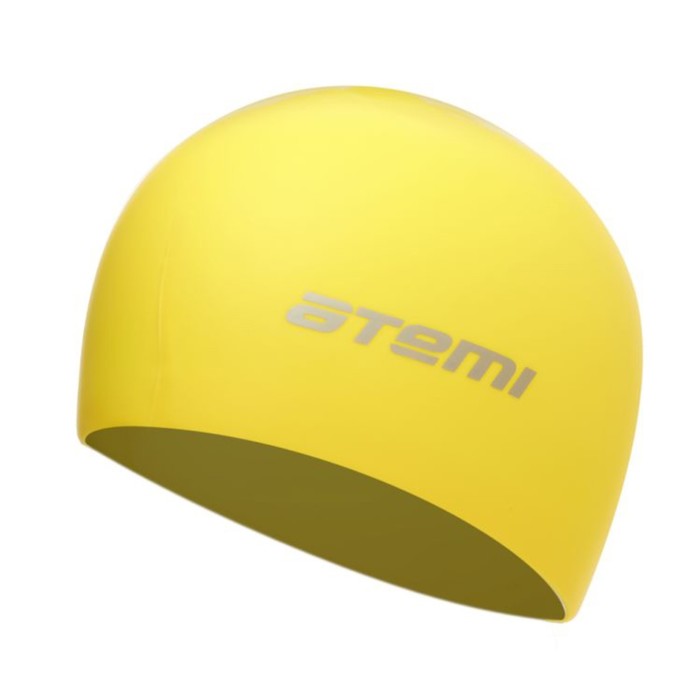 Шапочка для плавания Atemi SC307, силикон, цвет жёлтый - Фото 1