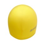 Шапочка для плавания Atemi SC307, силикон, цвет жёлтый - Фото 3