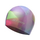 Шапочка для плавания Atemi MC203, силикон, цвет мультиколор - фото 109860116