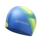 Шапочка для плавания Atemi MC207, силикон, мультиколор - фото 109860128