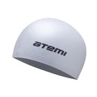 Шапочка для плавания Atemi TC308, детский, тонкий силикон, цвет серебро - фото 298498436