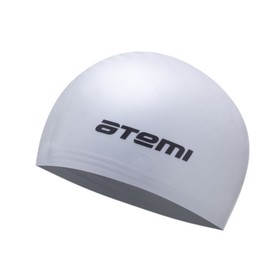 Шапочка для плавания Atemi TC308, детский, тонкий силикон, цвет серебро