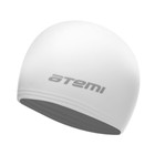 Шапочка для плавания Atemi, TC407, тонкий силикон, цвет белый - Фото 1