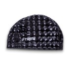 Шапочка для плавания Atemi PU 200, тканевая с полиуретановым покрытием, цвет чёрный 3D - Фото 4