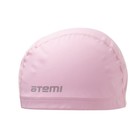 Шапочка для плавания Atemi PU 13, тканевая с полиуретановым покрытием, цвет розовый - Фото 4