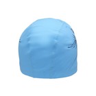 Шапочка для плавания Atemi PU 302, тканевая с полиуретановым покрытием, цвет голубой, принт - Фото 3