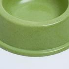 Миска бамбуковая малая, 15 х 4 см, 150 мл, зелёная - Фото 2