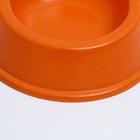 Миска бамбуковая малая, 15 х 4 см, 150 мл, оранжевая - Фото 2