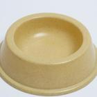 Миска бамбуковая малая, 15 х 4 см, 150 мл, бежевая - Фото 3