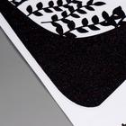 Наклейка пластик интерьерная чёрная "Девушка в вечернем платье" блёстки 50х70 см - фото 60907488