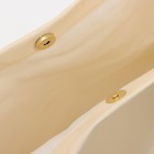 Сумка женская на магнитной кнопке, цвет молочный - фото 41294443