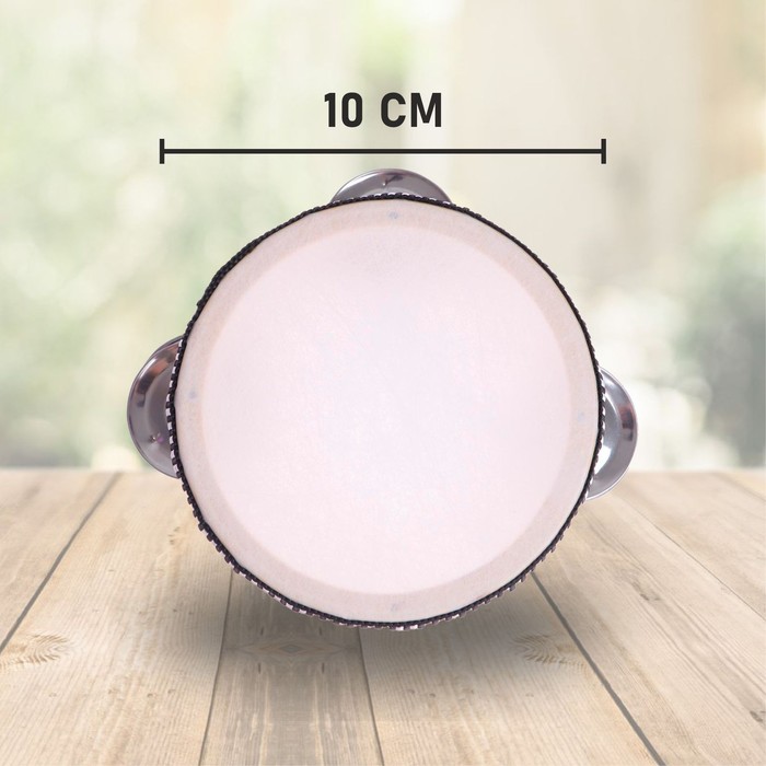 Бубен «Классика» 6 тарелок, 10×10×4,5 см - фото 1905850934