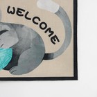 Коврик влаговпитывающий придверный Доляна «Котёнок», без окантовки, 39×59 см - Фото 5
