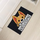 Коврик влаговпитывающий придверный Доляна «Корги», без окантовки, 39×59 см - фото 24507482