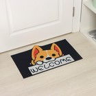 Коврик влаговпитывающий придверный Доляна «Корги», без окантовки, 39×59 см - фото 24507483