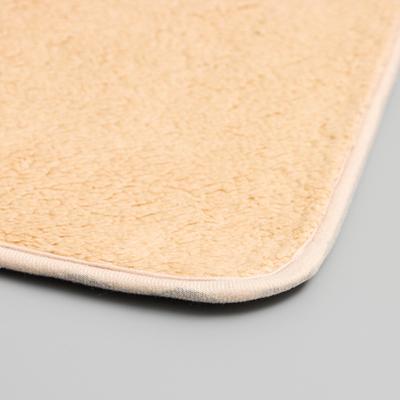 Коврик для дома «Доляна. Нина», 50×80 см, бежевый