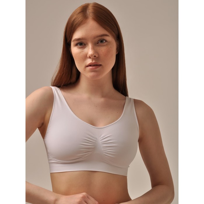 Топ женский Shaper with cup spalla larga, размер XL, цвет bianco