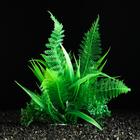 Растение искусственное аквариумное, 10 см, зелёное - фото 9397912