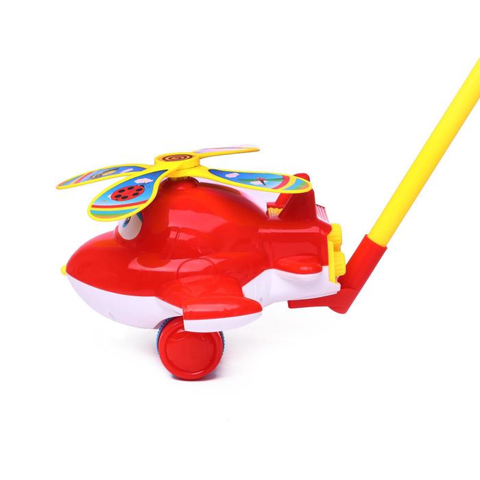 Каталка на палочке «Самолётик», цвета МИКС 51130