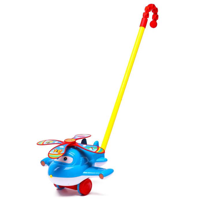 Каталка на палочке «Самолётик», цвета МИКС 51130