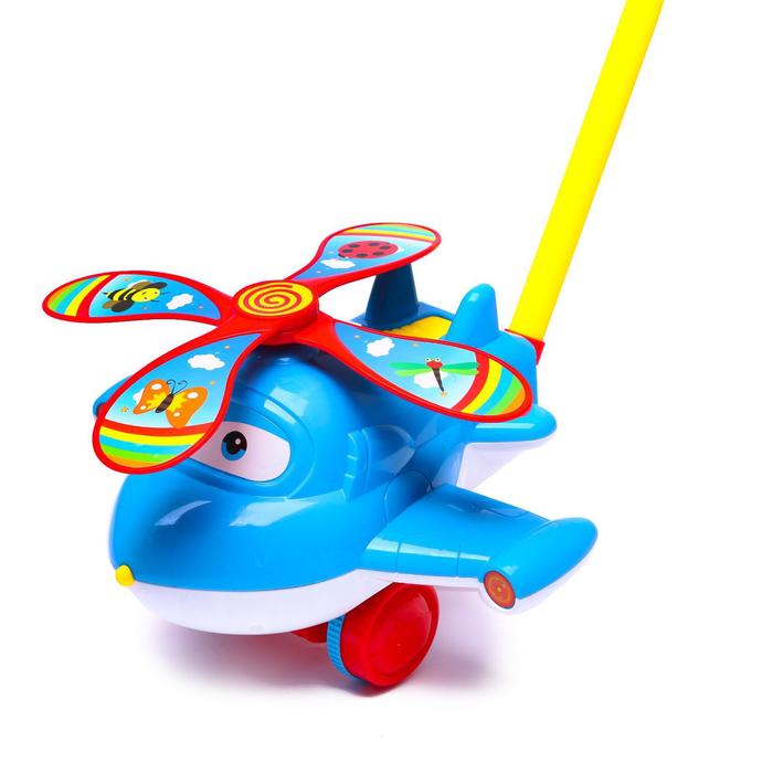 Каталка на палочке «Самолётик», цвета МИКС 51130
