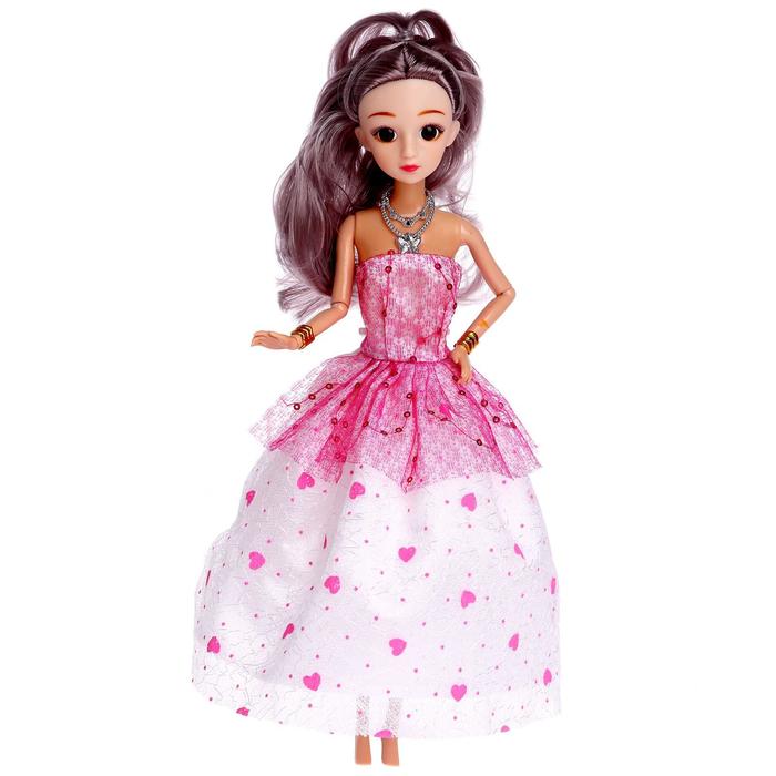 Кукла модная шарнирная «Эмми» в пышном платье МИКС 51143