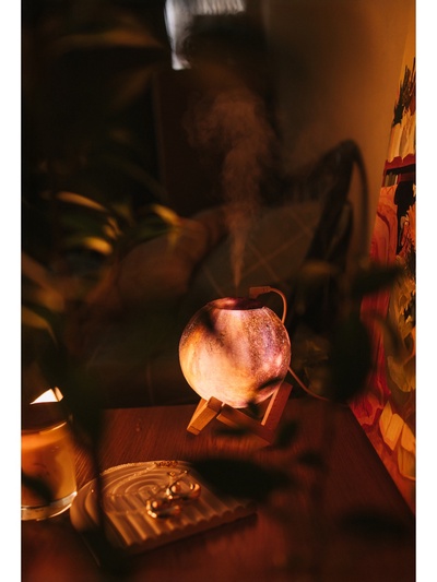 Увлажнитель-ночник Luazon HM-5, ультразвуковой "Планета", 2 Вт, 0.8 л, от USB