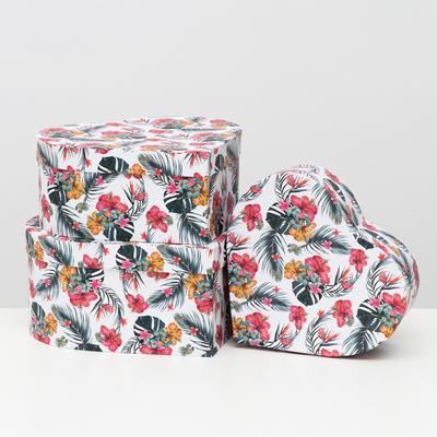 Набор коробок 3 в 1 "Сердца", 25.5x24x12-21x19.5x8 см