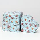 Набор коробок 3 в 1 "Сердца", 28.5 x 26 x 11 - 23.5 x 21 x 8.5 см - Фото 1