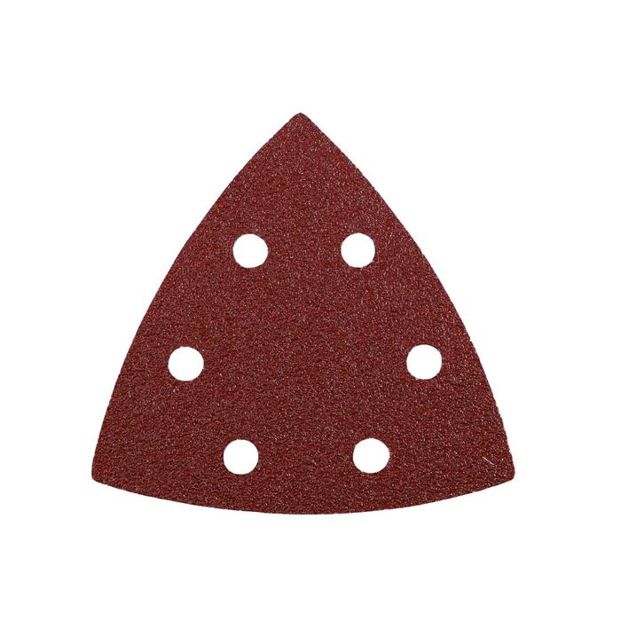 Треугольник шлифовальный KWB DELTA, 93х93х93 мм, К180, оксид алюминия, липучка, 5 шт - Фото 1