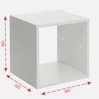 Стеллаж №1 DICE CUBE 1 секция, 360х360х320, Белый - Фото 2