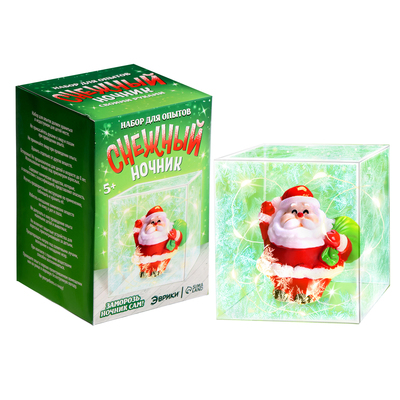 УЦЕНКА Набор для опытов «Снежный ночник: Дед Мороз», своими руками, МИКС