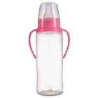 Бутылочка для кормления, классическое горло, 250 мл., от 3 мес., цилиндр, с ручками, цвет МИКС - Фото 7