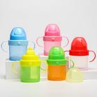Поильник детский M&B с твёрдым носиком, от 9 мес., 140 мл., с ручками, МИКС - Фото 2