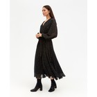 Платье женское с поясом MIST миди, размер 44, чёрный - Фото 2