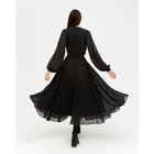 Платье женское с поясом MIST миди, размер 44, чёрный - Фото 6