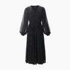 Платье женское с поясом MIST миди, размер 44, чёрный - Фото 8