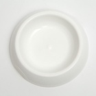 Миска для кошек и собак 14.5×3 см, 0.2 л, белая - Фото 3