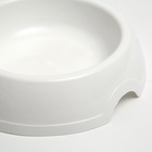 Миска для кошек и собак 14.5×3 см, 0.2 л, белая - Фото 4