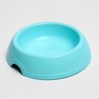 Миска для кошек и собак 200 мл, 14.5×3 см, голубой - Фото 2