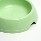 Миска для кошек и собак 14.5×3 см, 0.2 л, светло-зеленый - Фото 4
