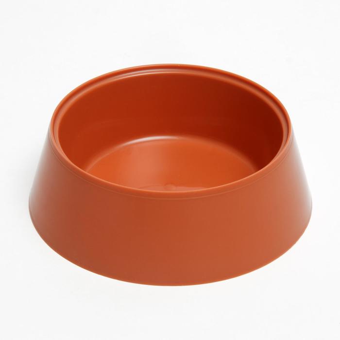 Миска 14,5 х 4,7 см, 0,3 л, коричневый - Фото 1