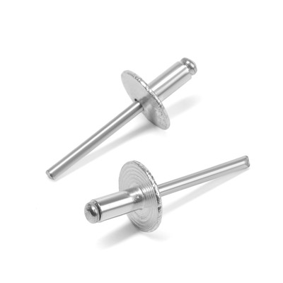 Заклёпки ТУНДРА krep, вытяжные, алюминий-сталь, 4.8×10 мм, неокрашенные, 500 шт.