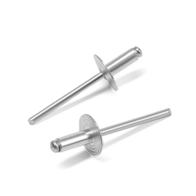 Заклёпки ТУНДРА krep, вытяжные, алюминий-сталь, 4.8×12 мм, неокрашенные, 500 шт.