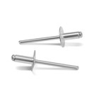 Заклёпки ТУНДРА krep, вытяжные, алюминий-сталь, 4.8×12 мм, неокрашенные, 500 шт. - Фото 2