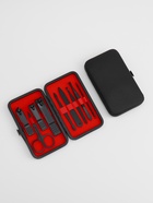 Набор маникюрный BLACK, 9 предметов, в футляре, чёрный - Фото 3