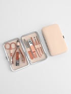 Набор маникюрный, 8 предметов, в футляре, цвет бежевый, розовое золото - Фото 3
