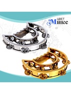 Игрушка музыкальная-бубен «Звонкий блеск», с металлическими бубенцами, цвета МИКС - Фото 5